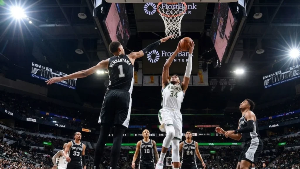 Spurs vs Bucks Match Stats