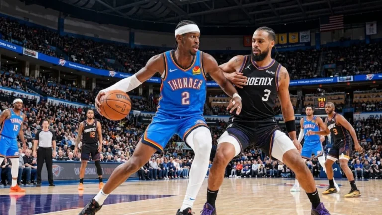 Suns vs Thunder match stats