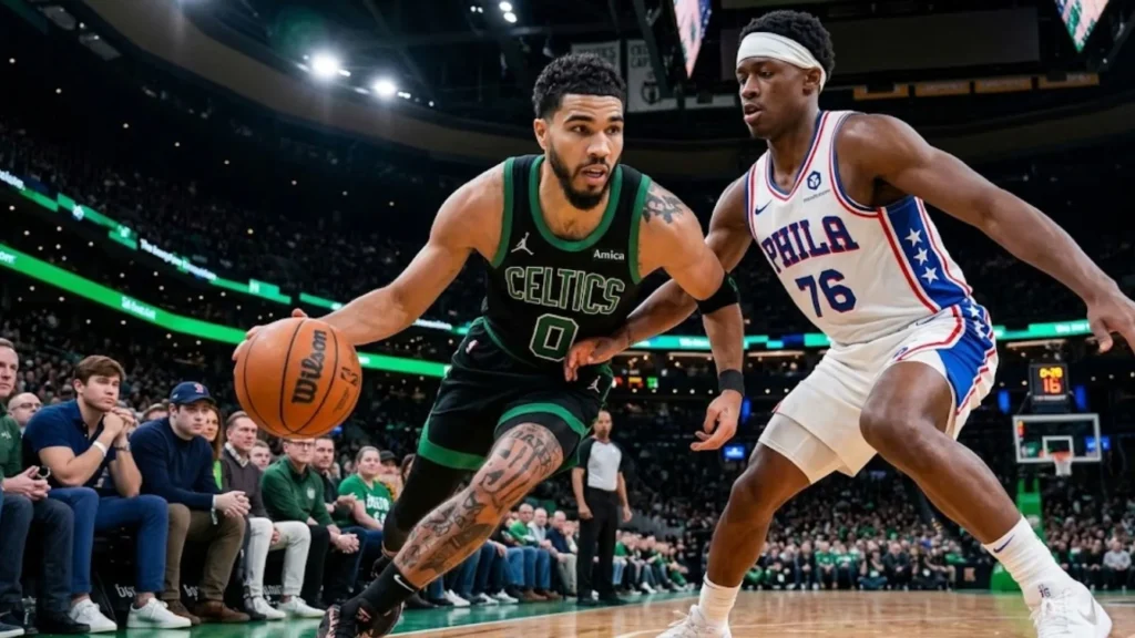76ers vs Celtics match stats
