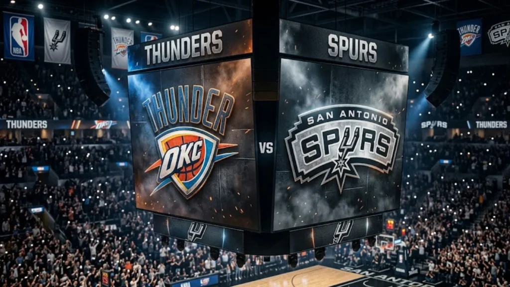 Thunder vs Spurs match score and stats